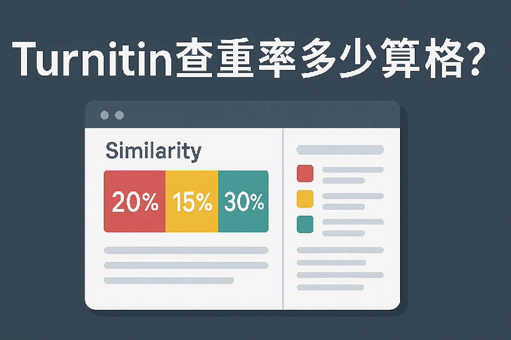 Turnitin 查重率多少算合格？20% 能过吗？高校真实标准解读